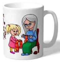 Кружка "Самая лучшая бабушка" (принт Подарок бабушке от внучки)