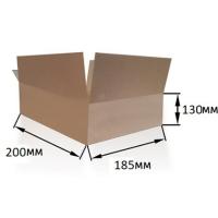 Коробка из гофрокартона бурая 20х18,5х13см