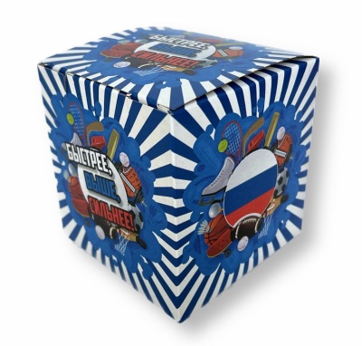 Подарочная коробка для кружки Спорт (без окна)