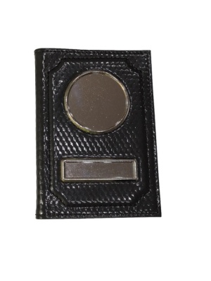 Обложка для автодокументов с линзами под вставку, натуральная кожа, карбон, серая